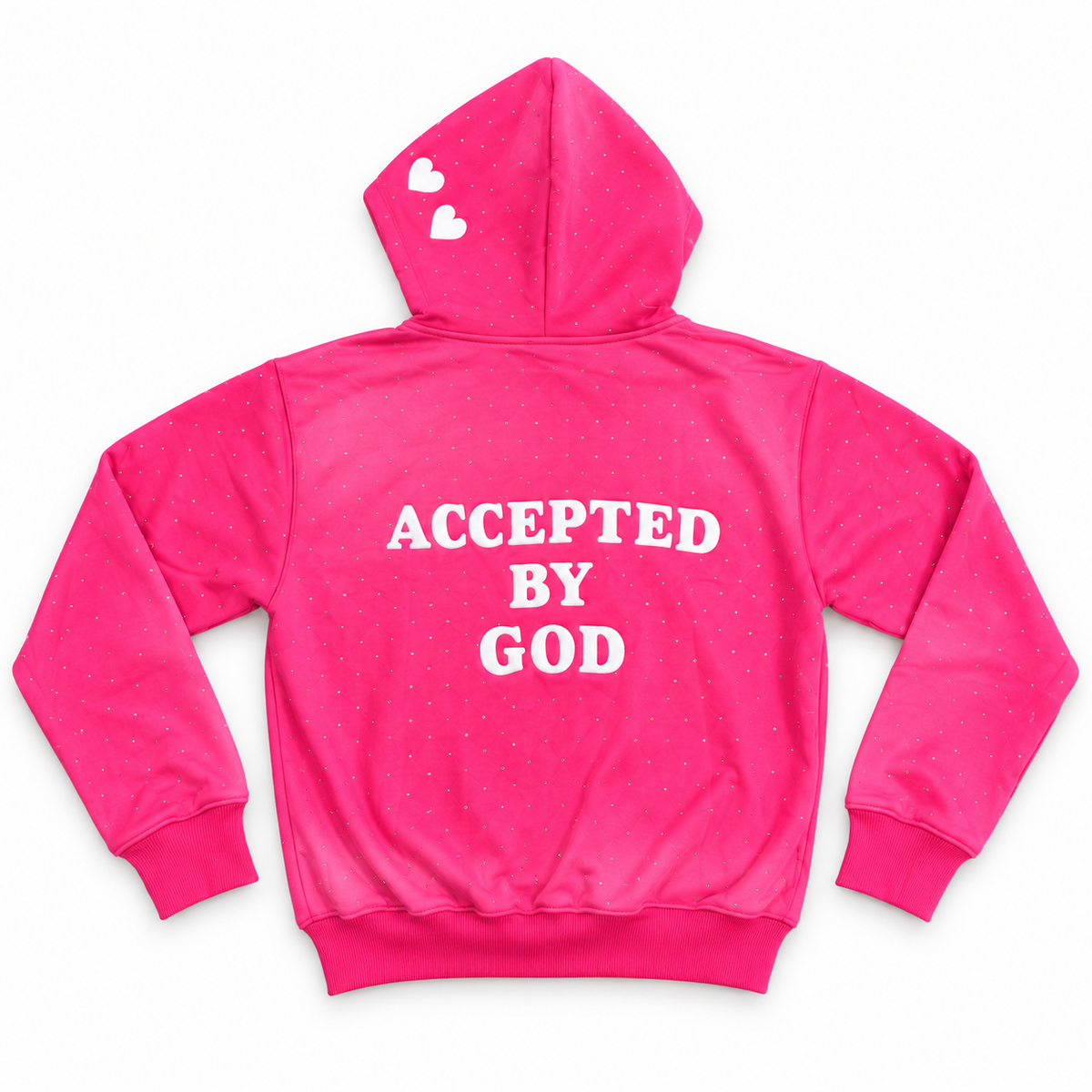 Accepted By God™ Rhinestone Zip Hoodie