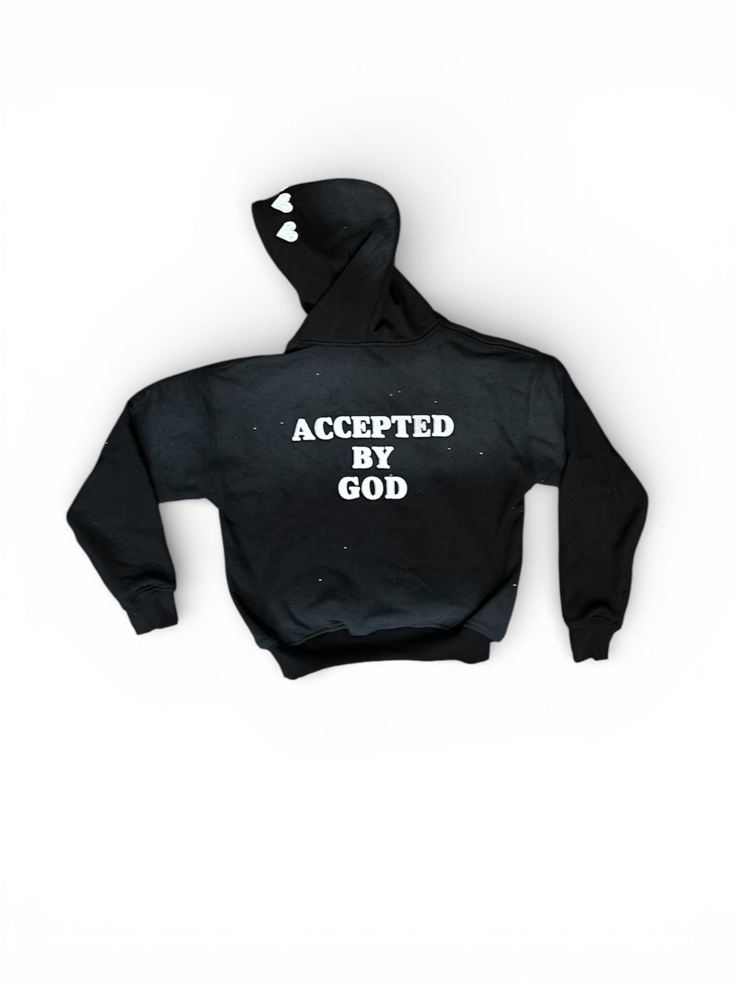 Accepted By God™ Rhinestone Zip Hoodie