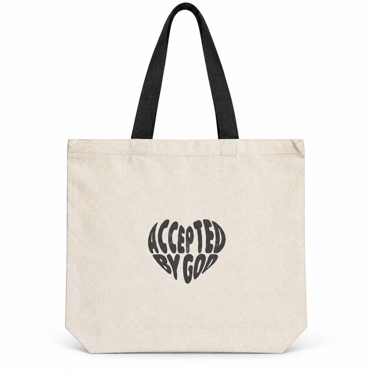 Accepted By God Natural Tote Bag
